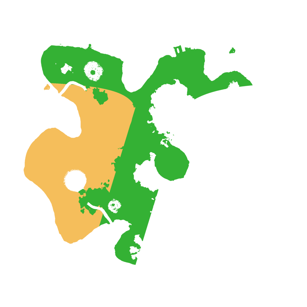 Biome Rust Map: Procedural Map, Size: 2500, Seed: 709877844
