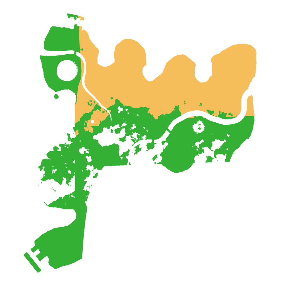 Biome Rust Map: Procedural Map, Size: 2600, Seed: 216465