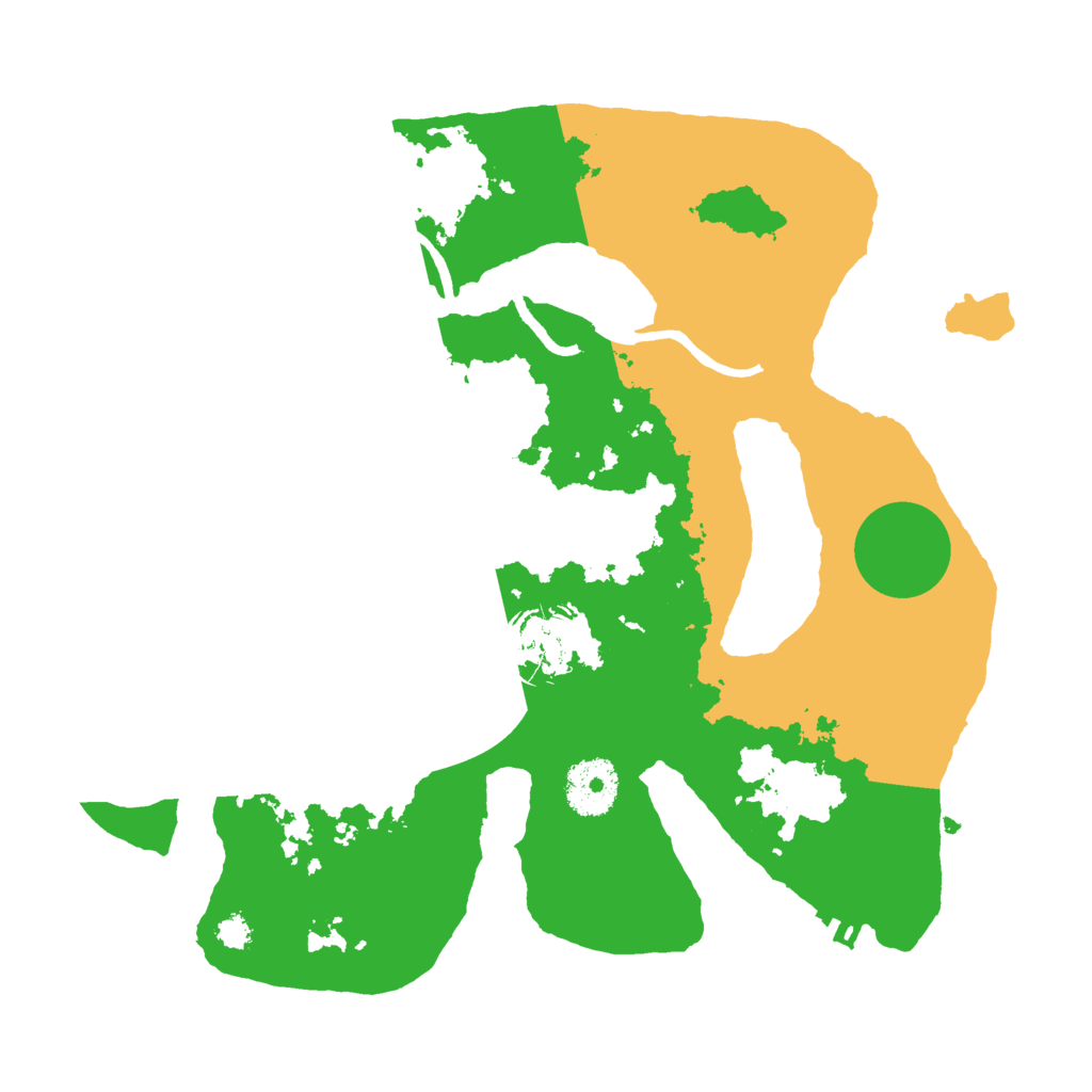 Biome Rust Map: Procedural Map, Size: 3000, Seed: 343434