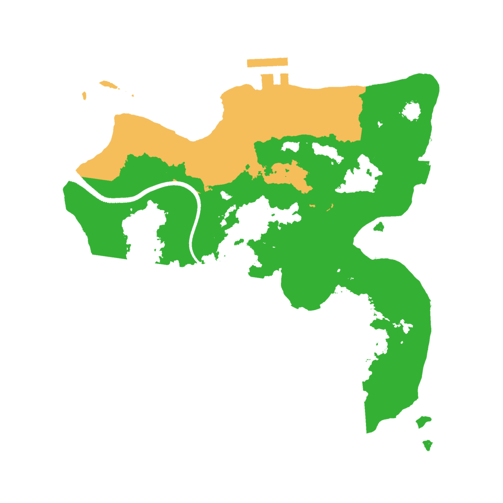 Biome Rust Map: Procedural Map, Size: 2500, Seed: 583378117