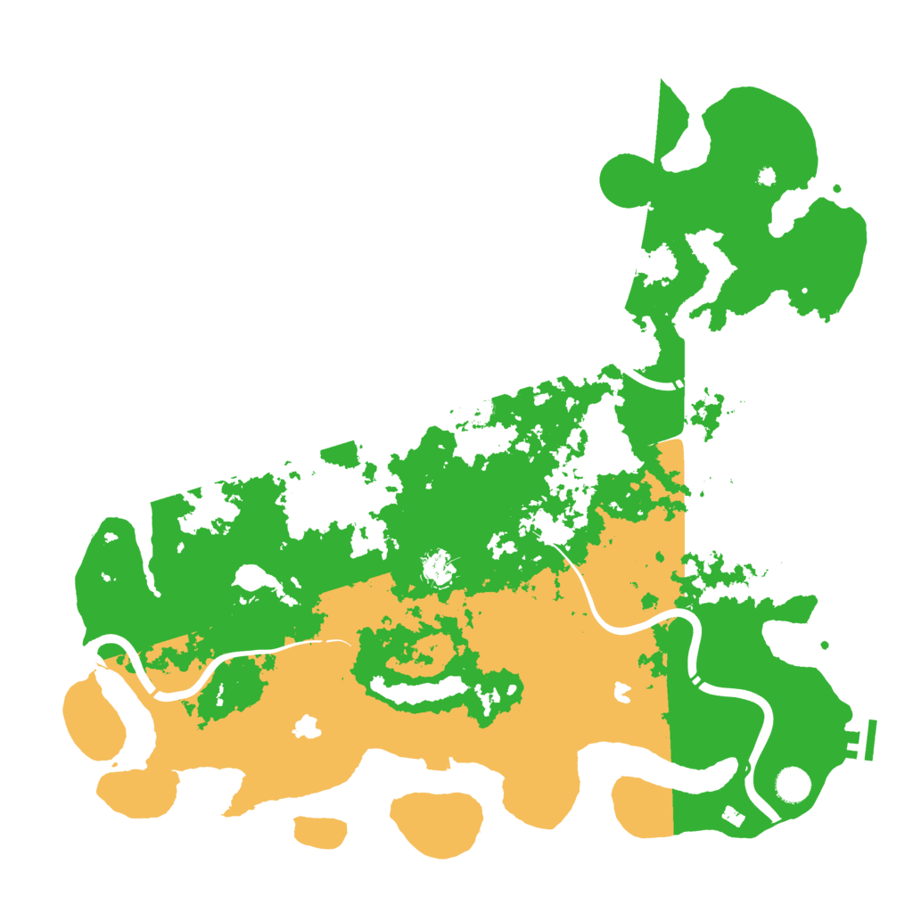 Biome Rust Map: Procedural Map, Size: 4500, Seed: 888