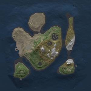 Thumbnail Rust Map: Procedural Map, Size: 2000, Seed: 4, 7 Monuments