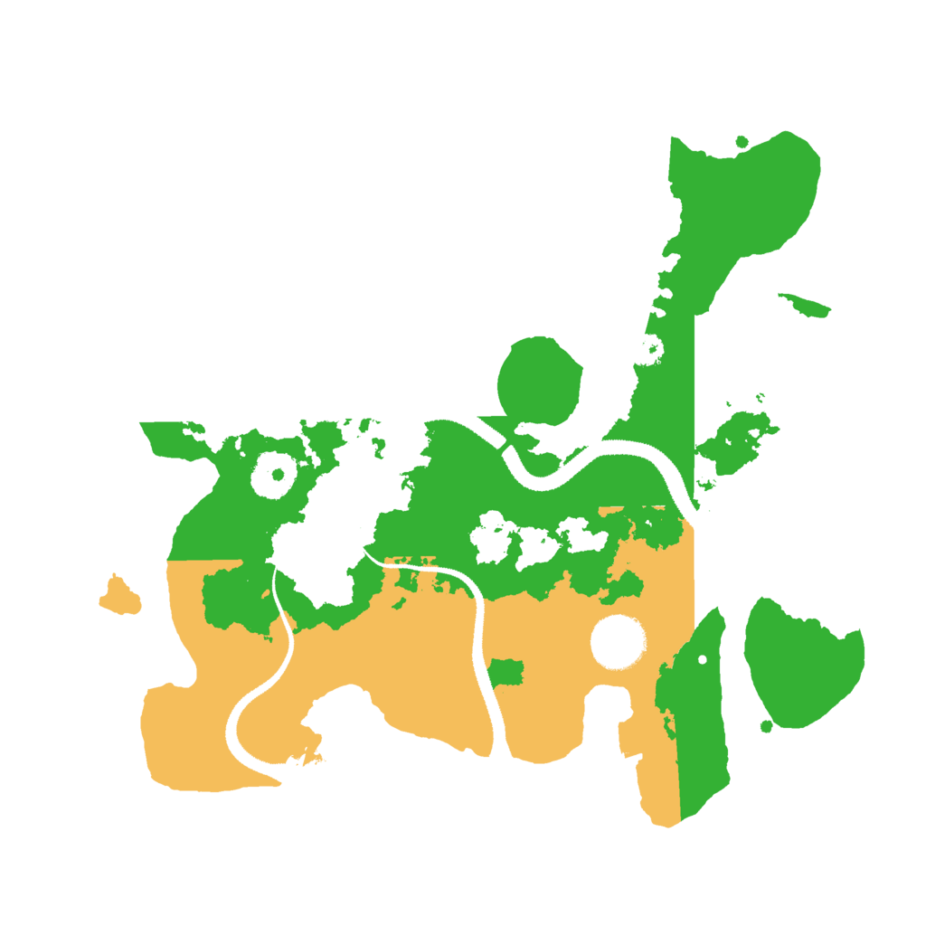 Biome Rust Map: Procedural Map, Size: 3000, Seed: 64564