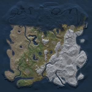 Thumbnail Rust Map: Procedural Map, Size: 4500, Seed: 19, 12 Monuments