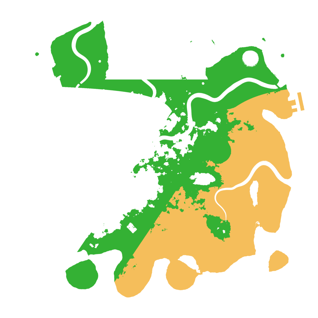 Biome Rust Map: Procedural Map, Size: 3500, Seed: 160127190
