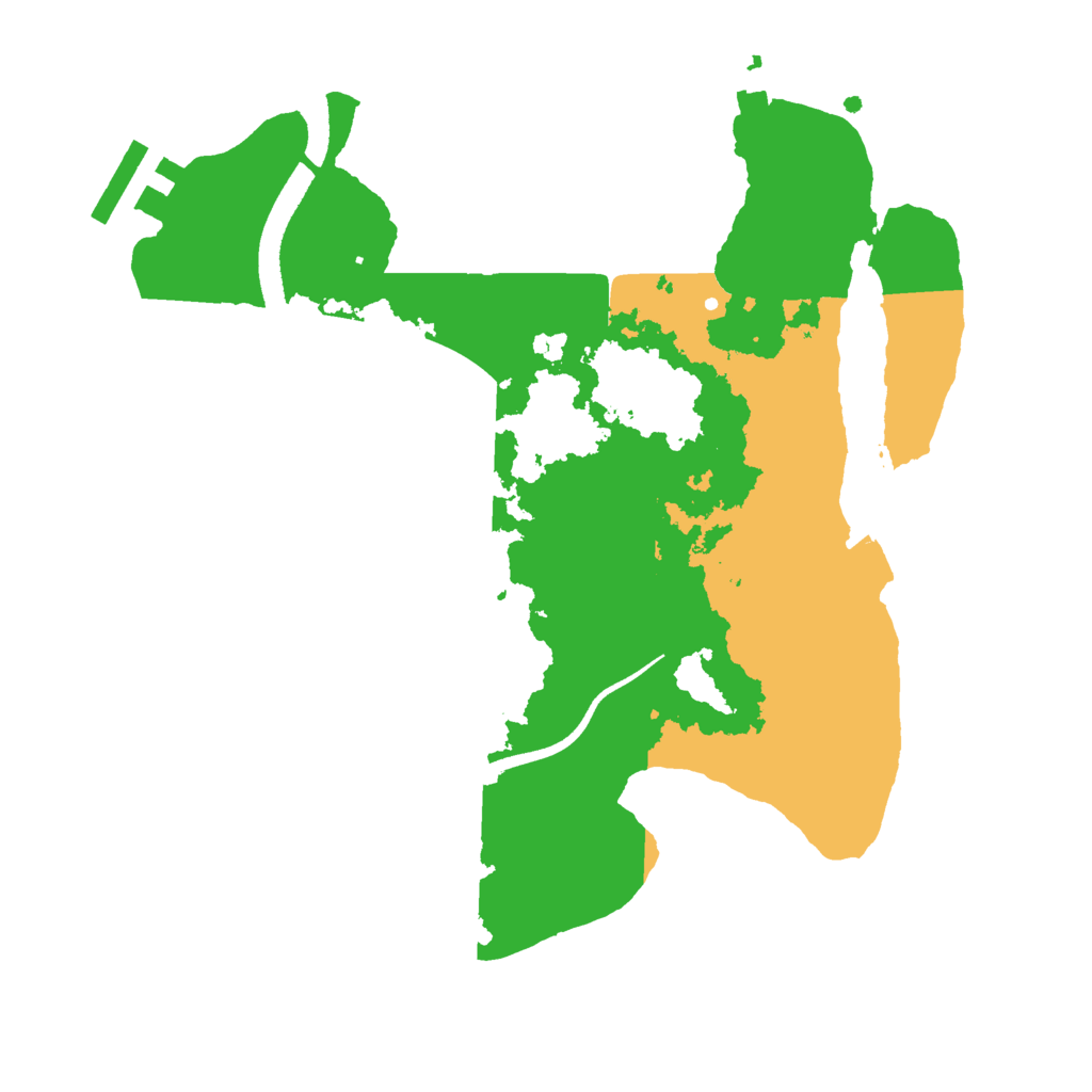 Biome Rust Map: Procedural Map, Size: 2500, Seed: 2087400173