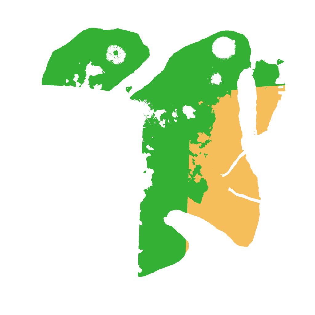 Biome Rust Map: Procedural Map, Size: 2500, Seed: 2087400173