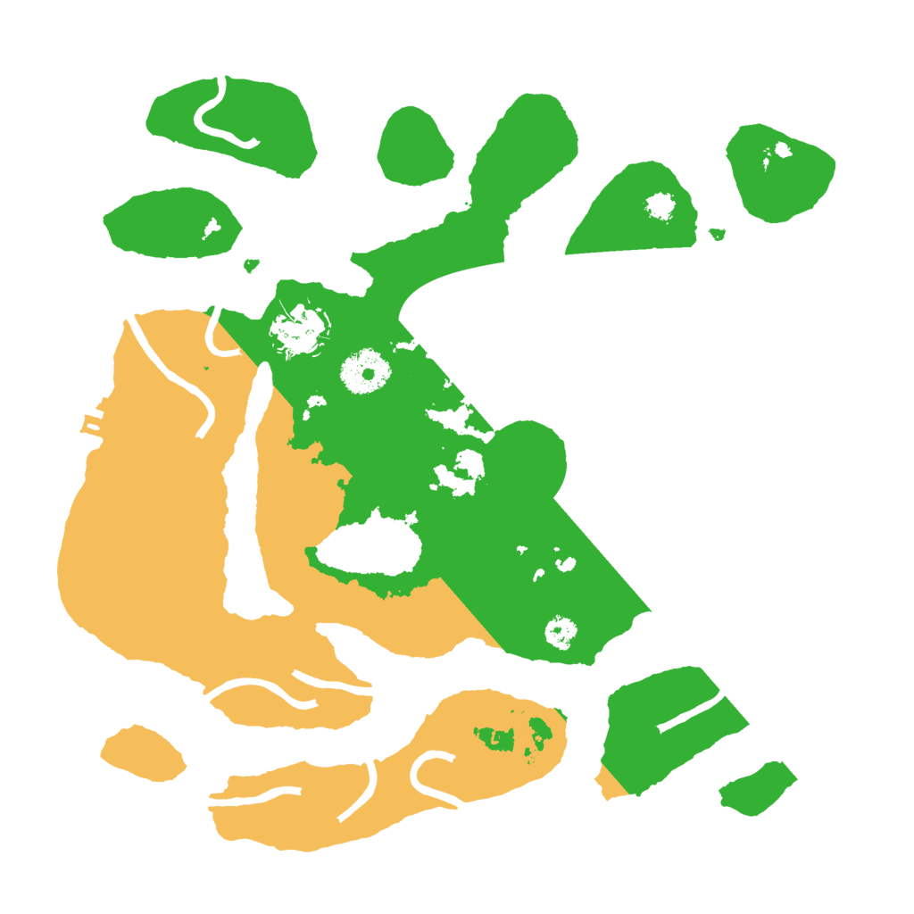 Biome Rust Map: Procedural Map, Size: 3000, Seed: 39955