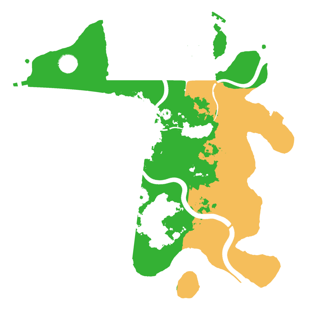 Biome Rust Map: Procedural Map, Size: 3000, Seed: 48625