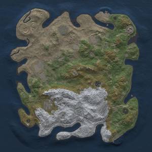 Thumbnail Rust Map: Procedural Map, Size: 4000, Seed: 50386, 17 Monuments