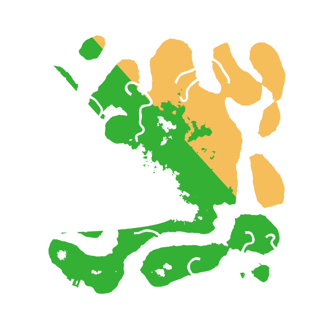 Biome Rust Map: Procedural Map, Size: 3000, Seed: 1240939512