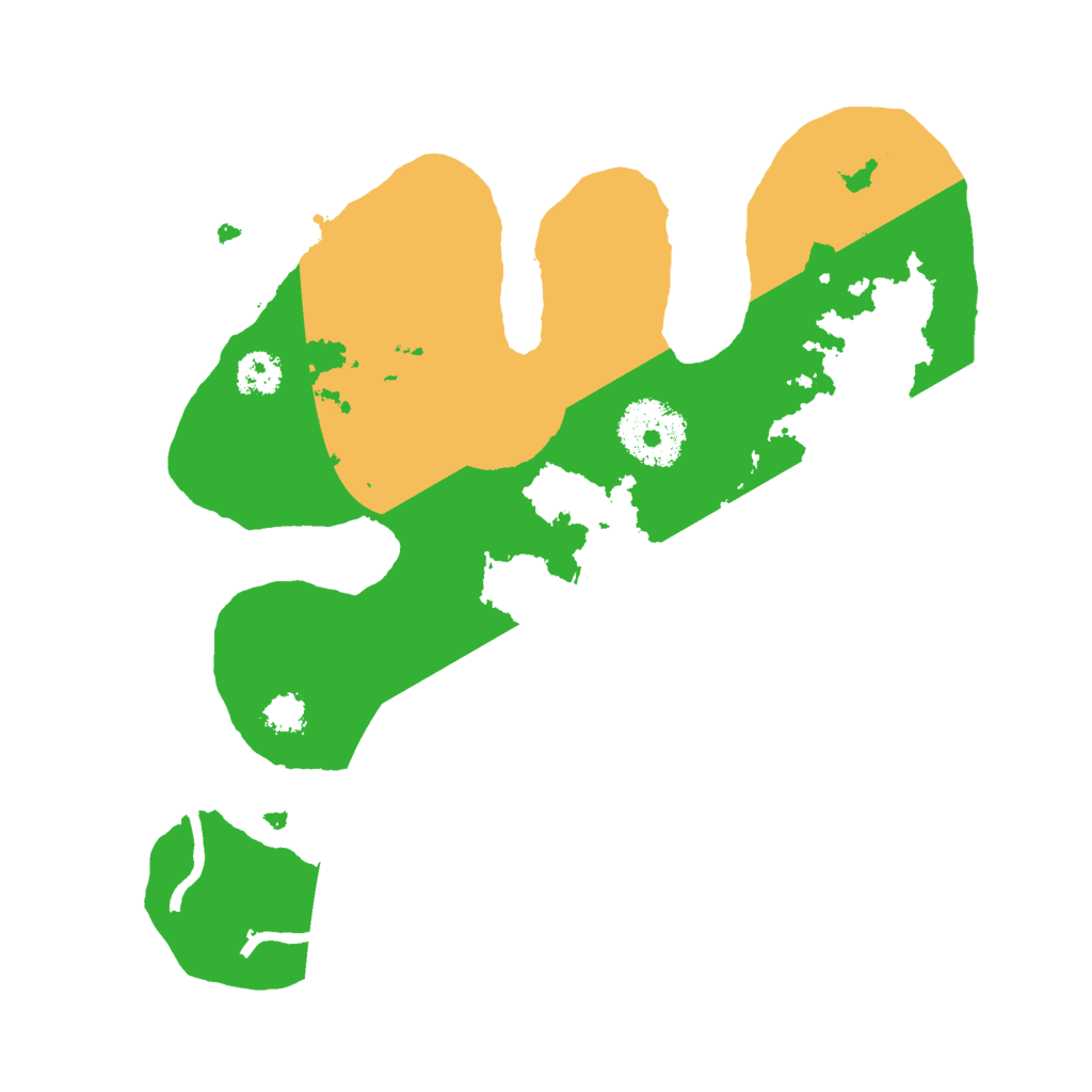 Biome Rust Map: Procedural Map, Size: 2500, Seed: 9