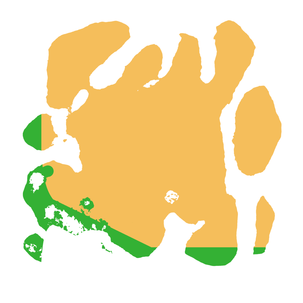 Biome Rust Map: Barren, Size: 3500, Seed: 1613