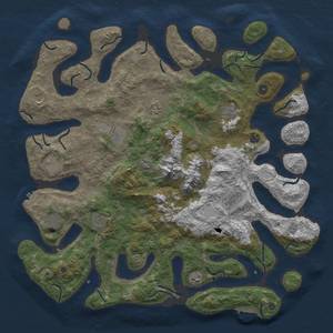 Thumbnail Rust Map: Procedural Map, Size: 5000, Seed: 4, 19 Monuments