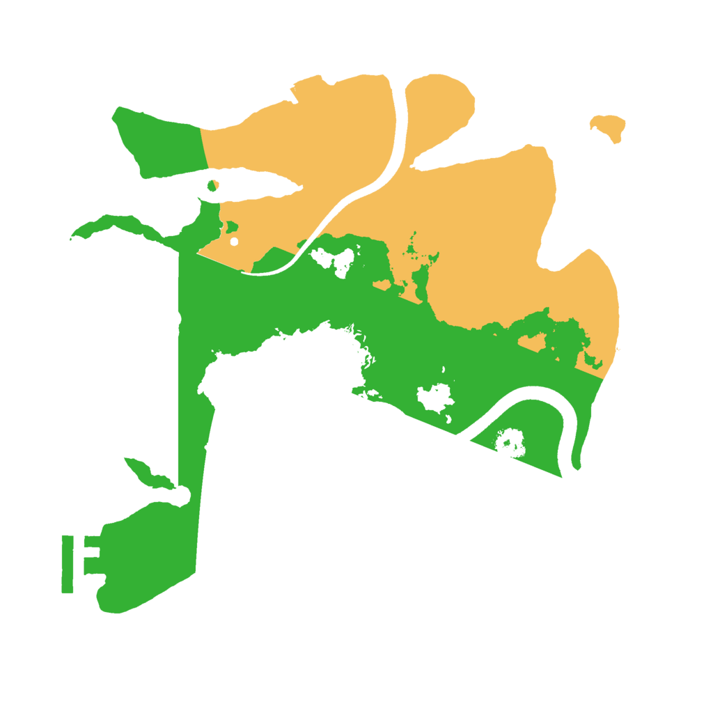 Biome Rust Map: Procedural Map, Size: 2500, Seed: 999