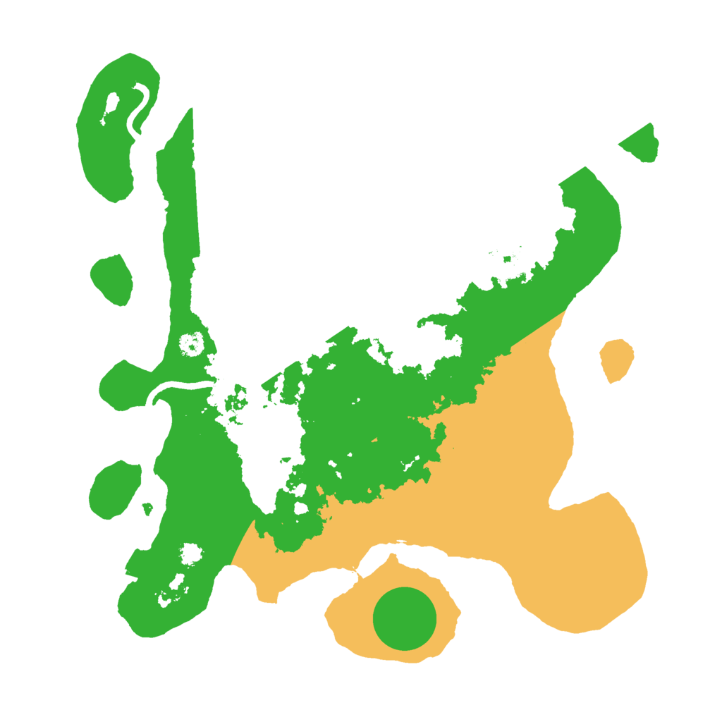 Biome Rust Map: Procedural Map, Size: 3000, Seed: 23452