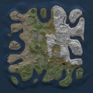 Thumbnail Rust Map: Procedural Map, Size: 4000, Seed: 102, 17 Monuments