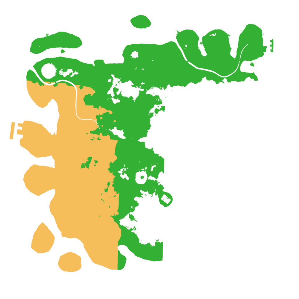 Biome Rust Map: Procedural Map, Size: 3550, Seed: 102589