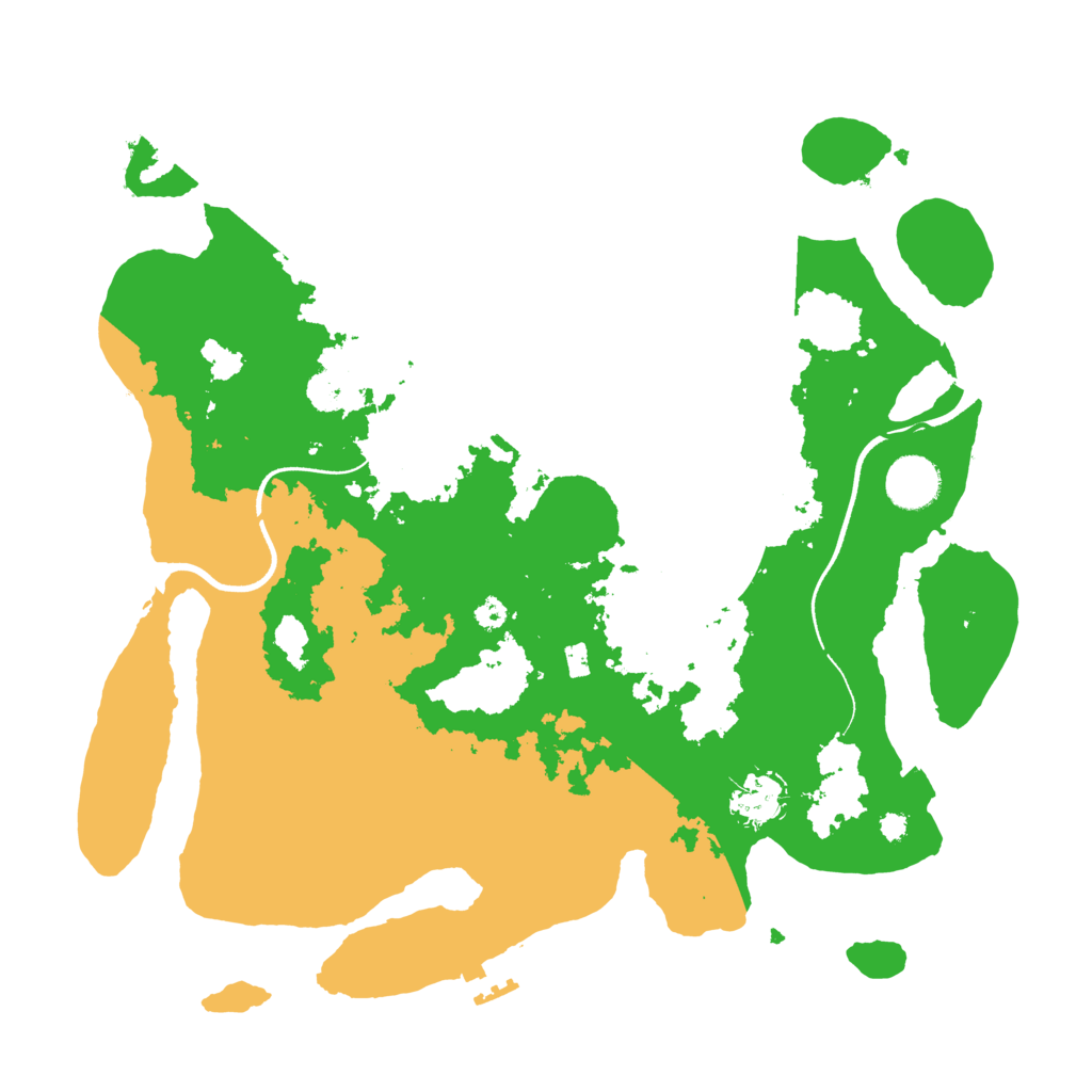 Biome Rust Map: Procedural Map, Size: 3550, Seed: 684563