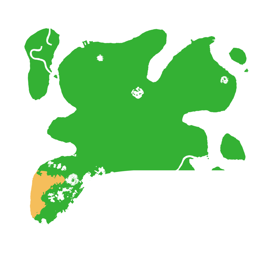 Biome Rust Map: Procedural Map, Size: 3550, Seed: 714601