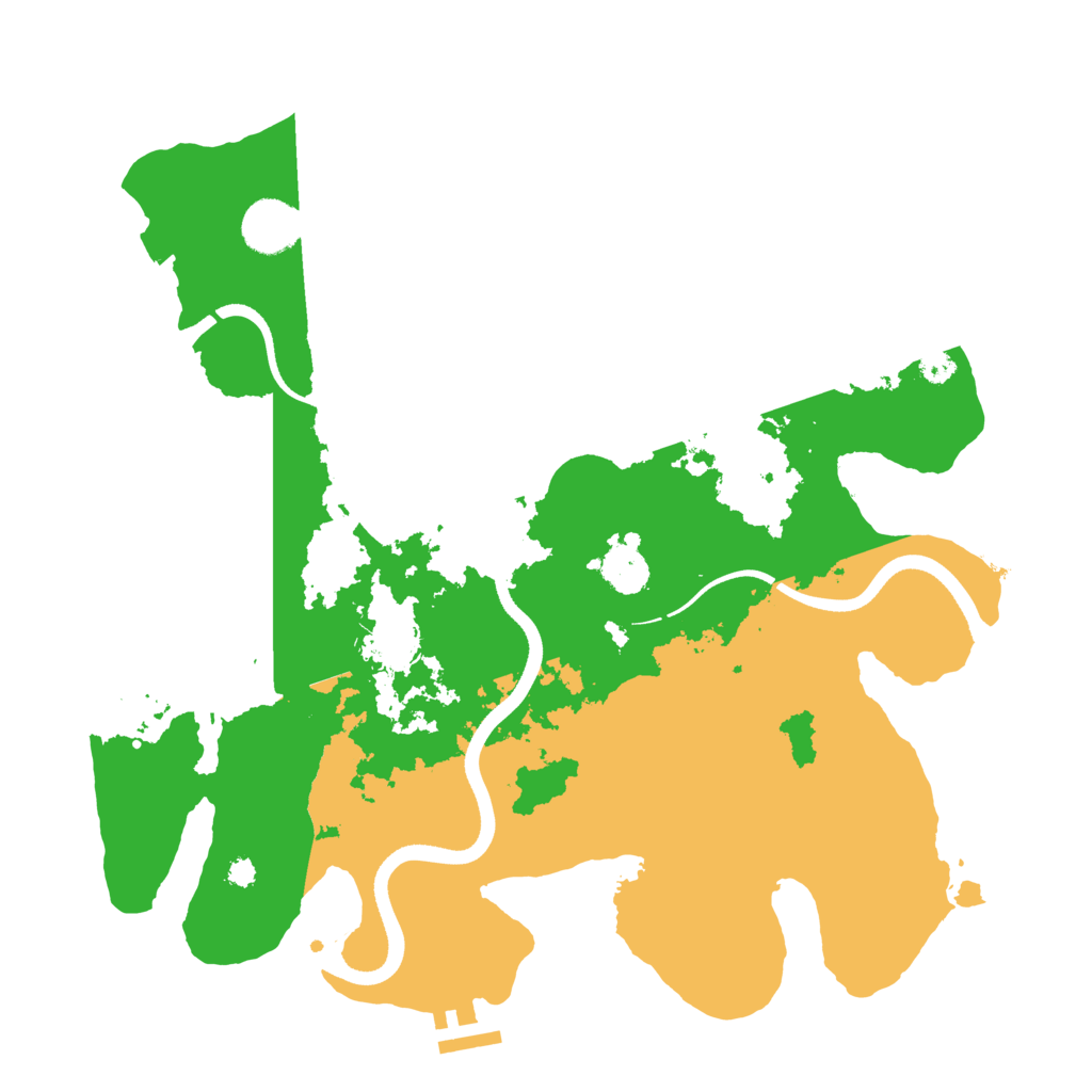 Biome Rust Map: Procedural Map, Size: 3500, Seed: 432974
