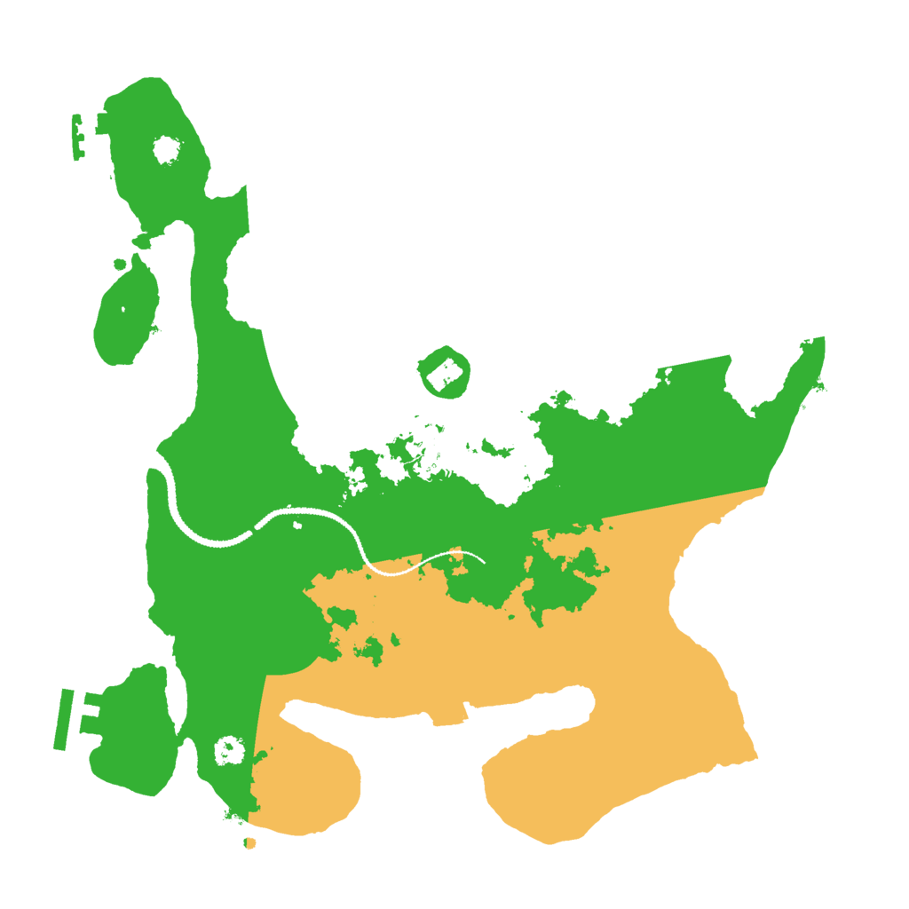 Biome Rust Map: Procedural Map, Size: 3000, Seed: 551