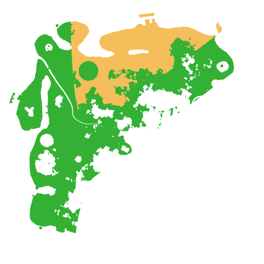 Biome Rust Map: Procedural Map, Size: 3550, Seed: 377912