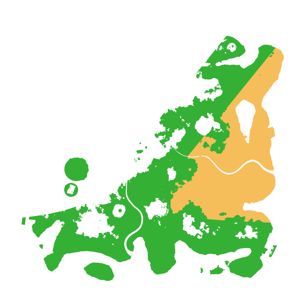 Biome Rust Map: Procedural Map, Size: 3500, Seed: 85