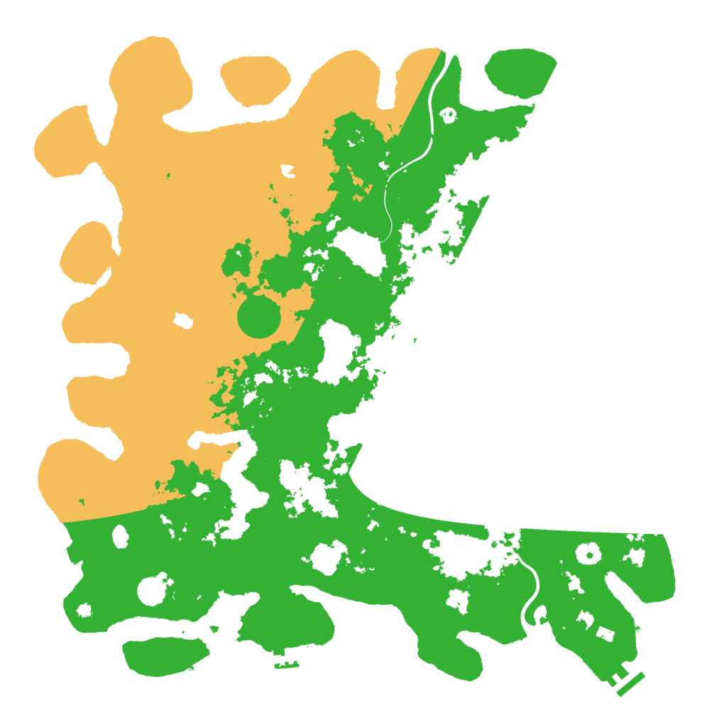 Biome Rust Map: Procedural Map, Size: 4500, Seed: 696969