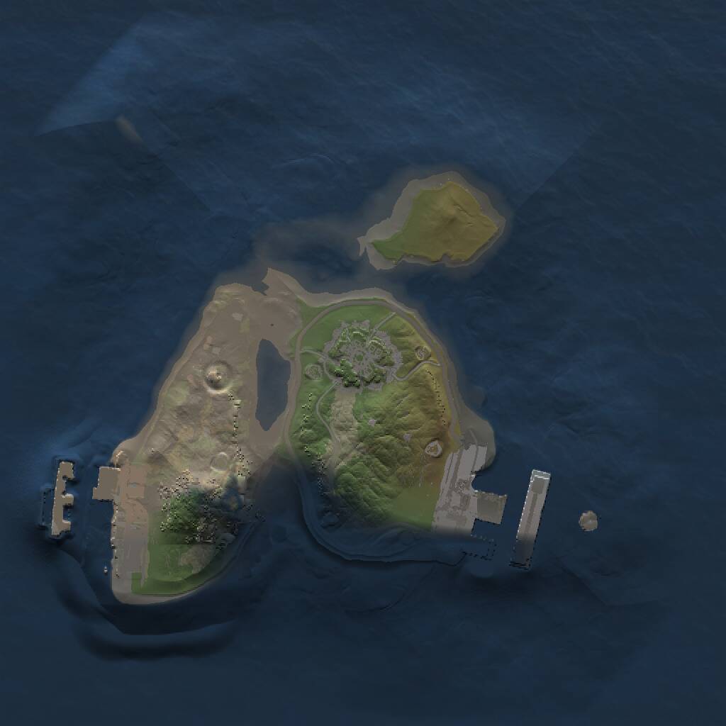 Rust Map: Procedural Map, Size: 1500, Seed: 304882911, 4 Monuments