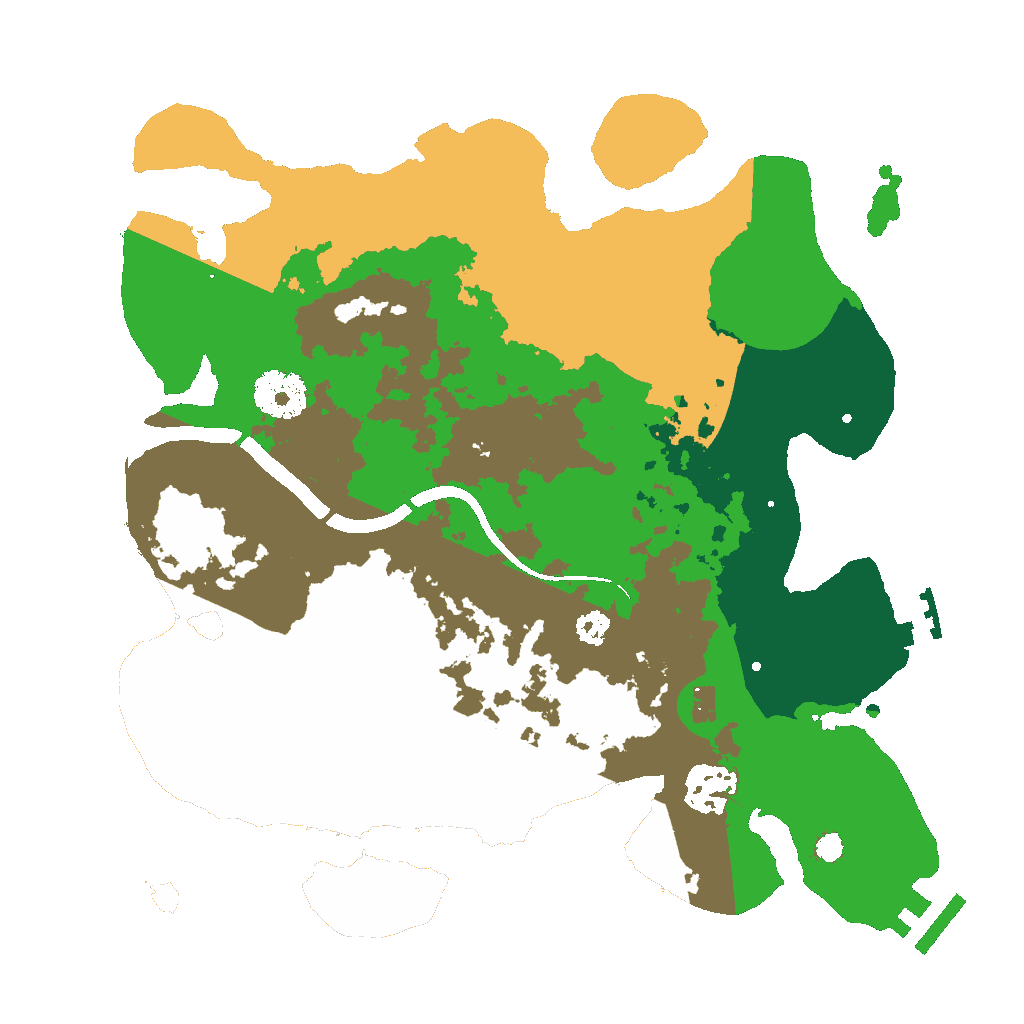Biome Rust Map: Procedural Map, Size: 3000, Seed: 500