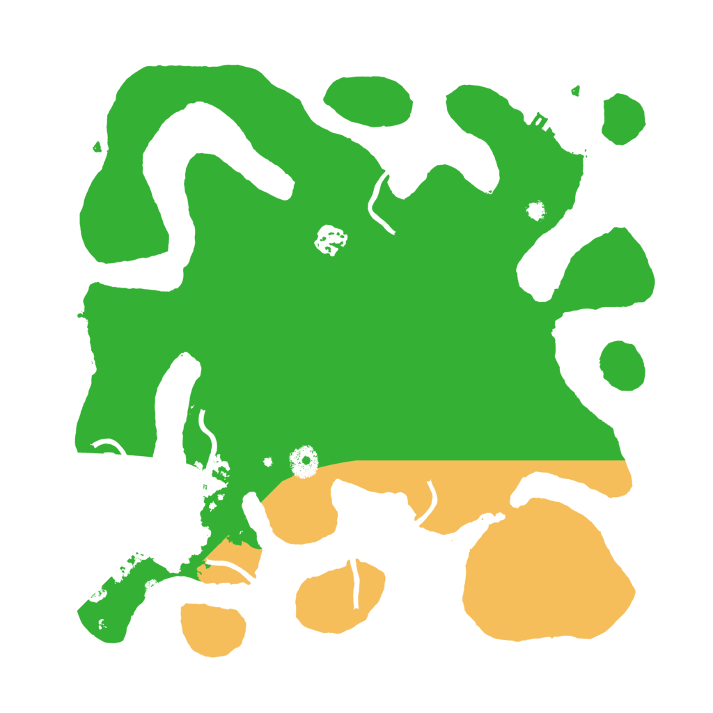 Biome Rust Map: Procedural Map, Size: 3500, Seed: 2464