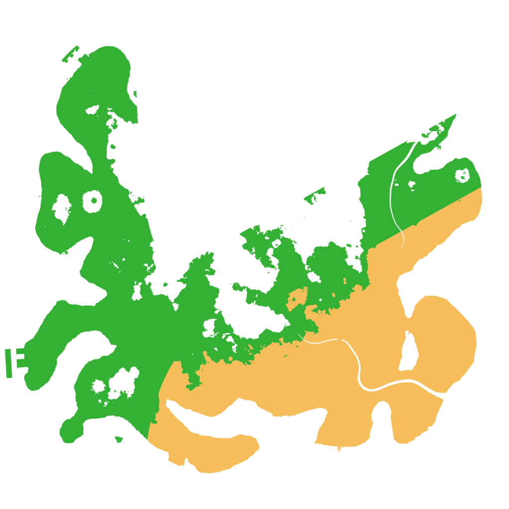 Biome Rust Map: Procedural Map, Size: 3550, Seed: 120133