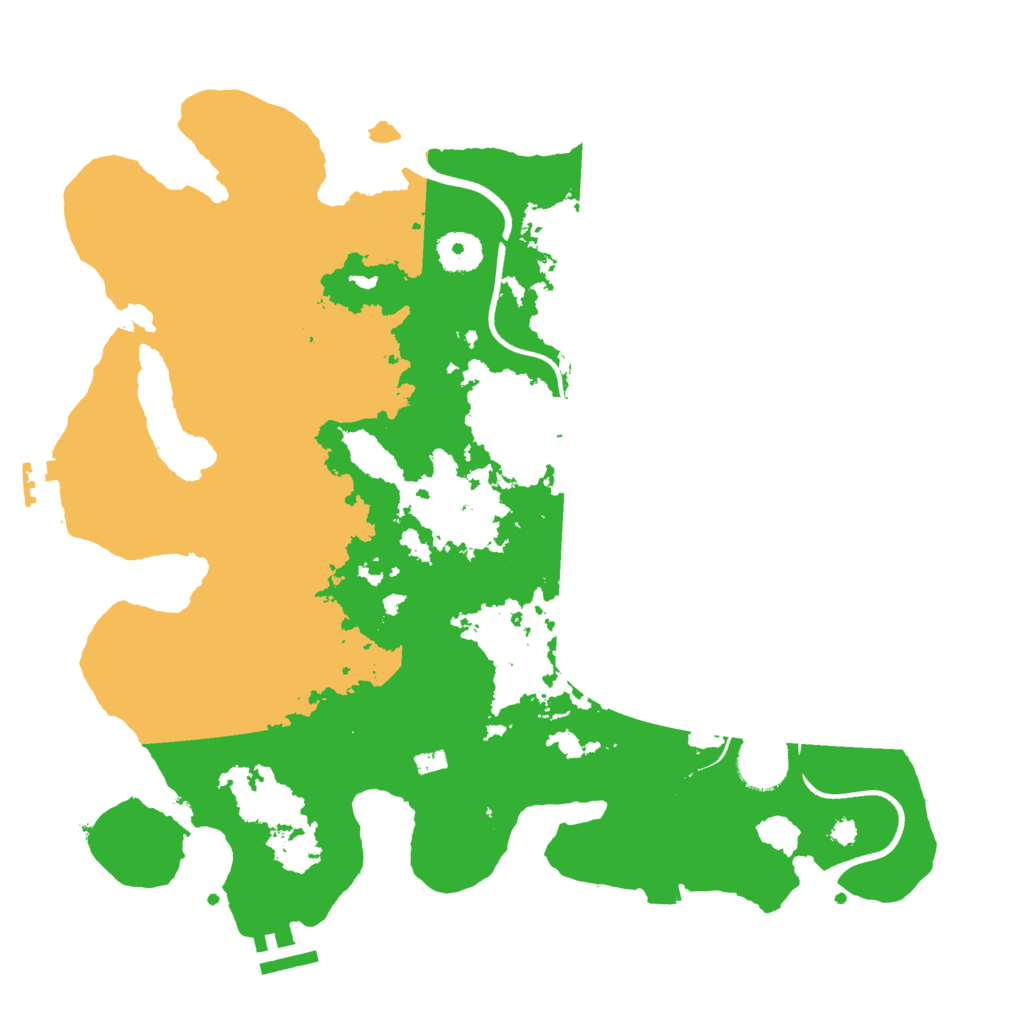 Biome Rust Map: Procedural Map, Size: 3550, Seed: 107003