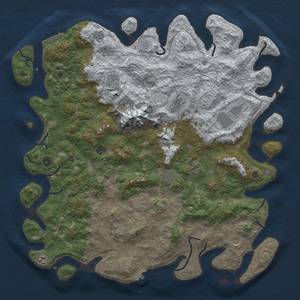 Thumbnail Rust Map: Procedural Map, Size: 5000, Seed: 13825, 19 Monuments