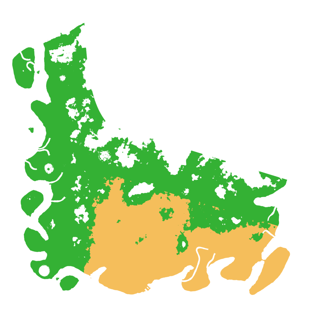 Biome Rust Map: Procedural Map, Size: 5000, Seed: 13825