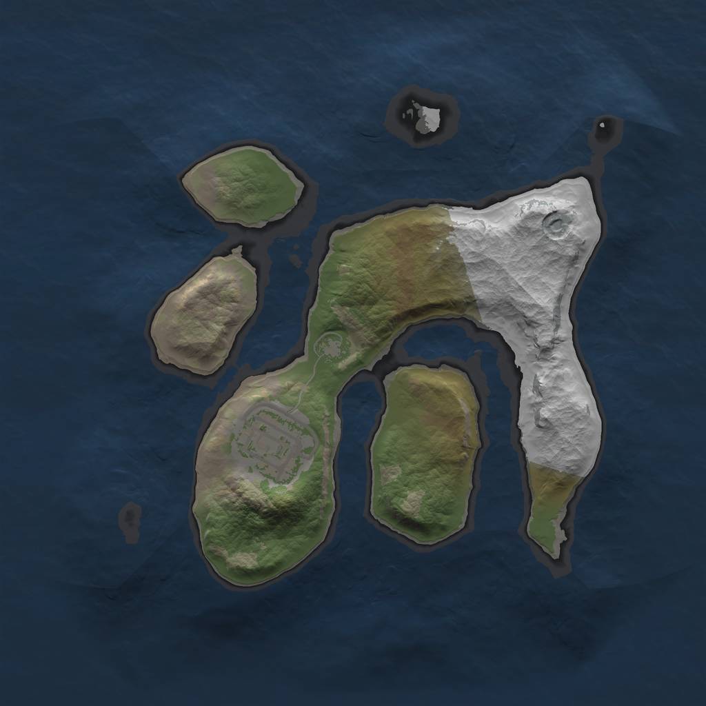 Rust Map: Barren, Size: 2000, Seed: 192, 3 Monuments
