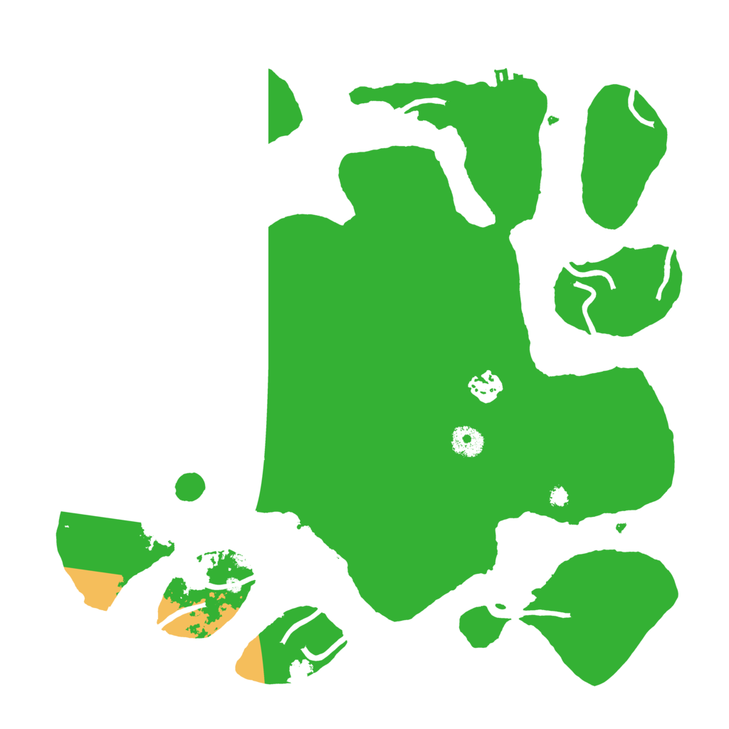 Biome Rust Map: Procedural Map, Size: 3500, Seed: 54755837