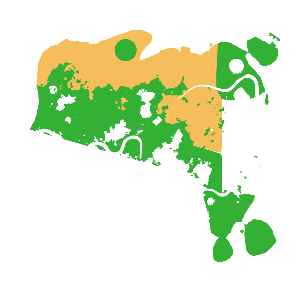 Biome Rust Map: Procedural Map, Size: 3550, Seed: 929092