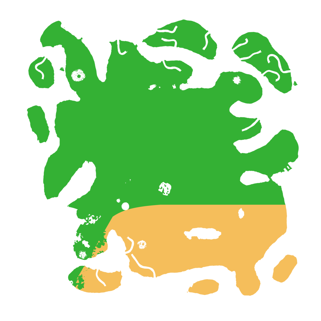 Biome Rust Map: Procedural Map, Size: 3800, Seed: 111222333