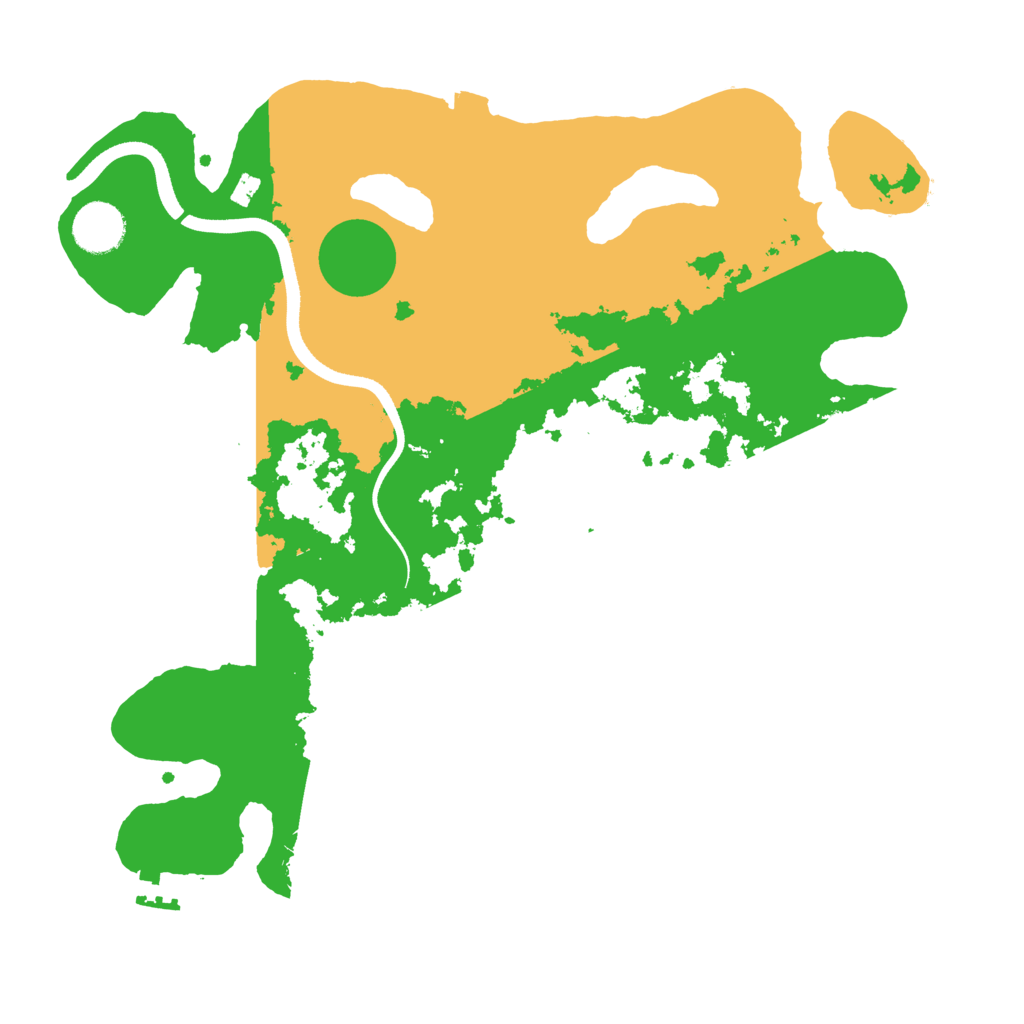 Biome Rust Map: Procedural Map, Size: 3500, Seed: 148