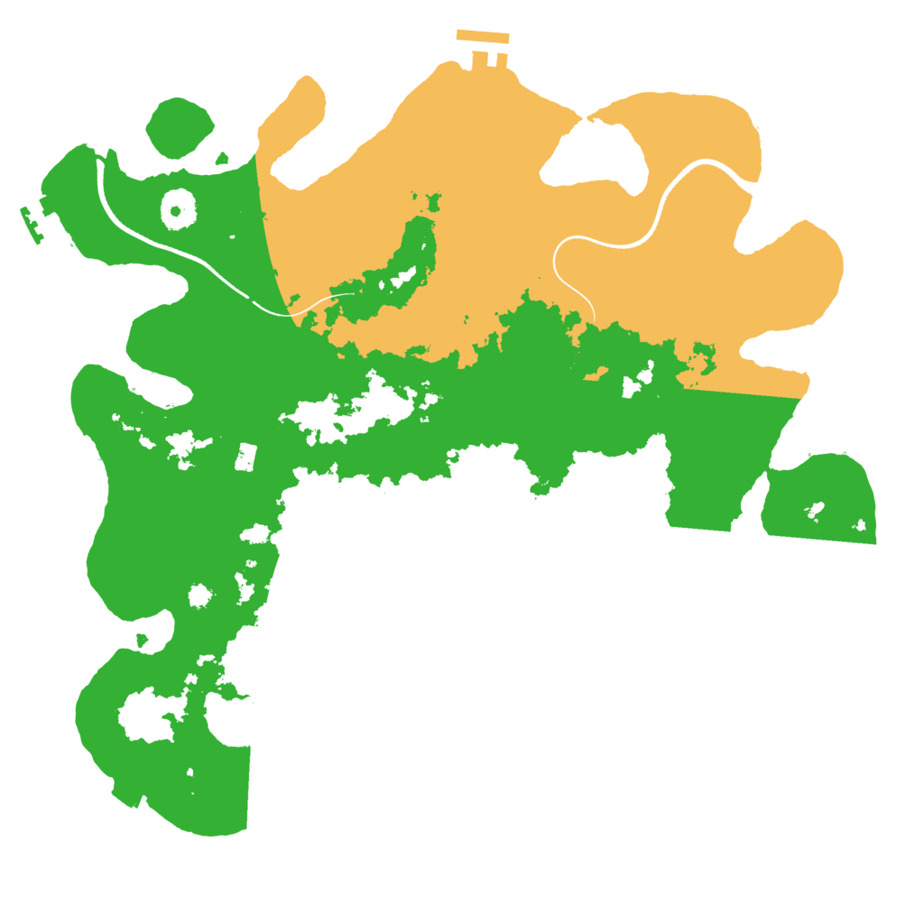 Biome Rust Map: Procedural Map, Size: 3550, Seed: 910053