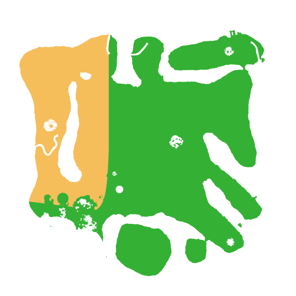 Biome Rust Map: Procedural Map, Size: 3500, Seed: 10955