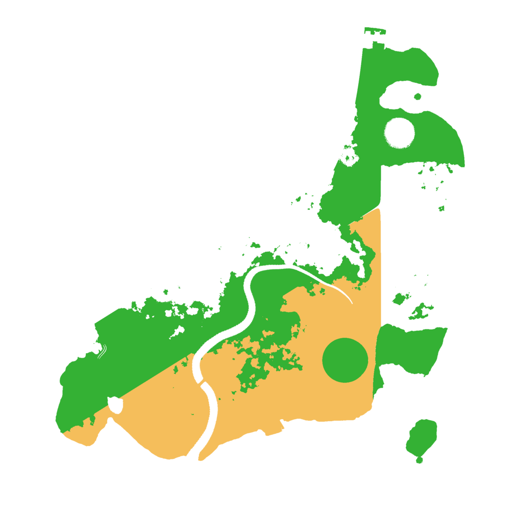 Biome Rust Map: Procedural Map, Size: 3000, Seed: 5723912