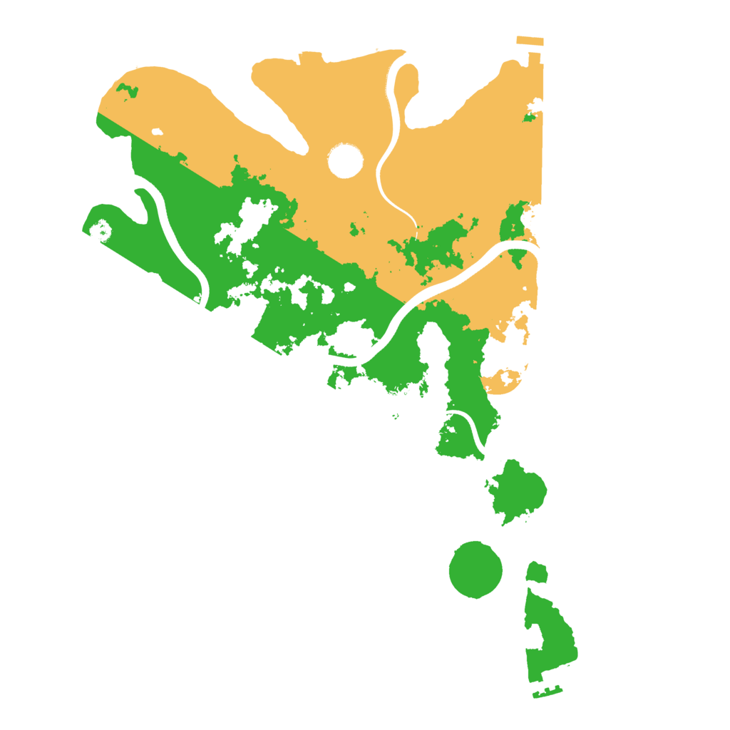 Biome Rust Map: Procedural Map, Size: 3700, Seed: 6731263