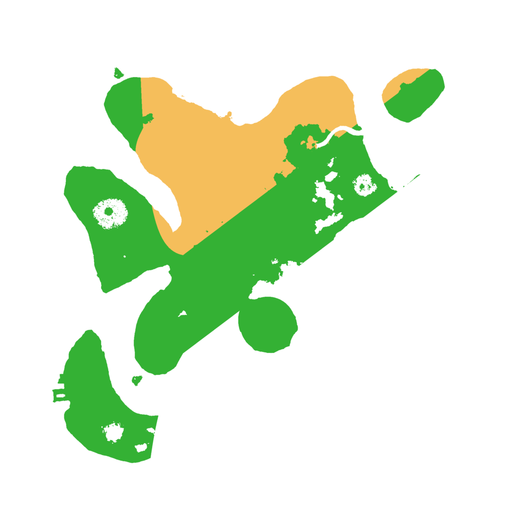 Biome Rust Map: Procedural Map, Size: 2500, Seed: 395552426