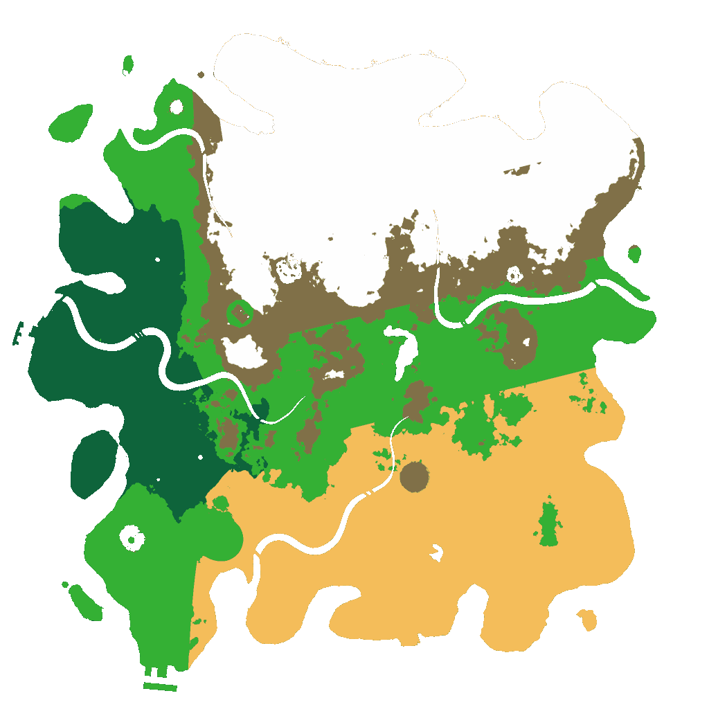 Biome Rust Map: Procedural Map, Size: 4250, Seed: 1