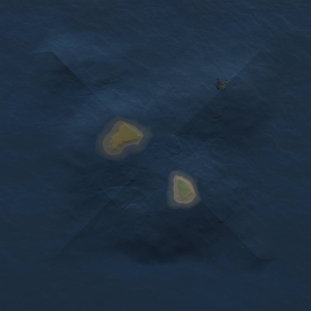 Rust Map: Procedural Map, Size: 1250, Seed: 4593, 1 Monuments