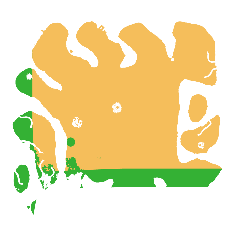 Biome Rust Map: Procedural Map, Size: 3600, Seed: 28620495