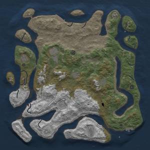 Thumbnail Rust Map: Procedural Map, Size: 4800, Seed: 2147483647, 19 Monuments